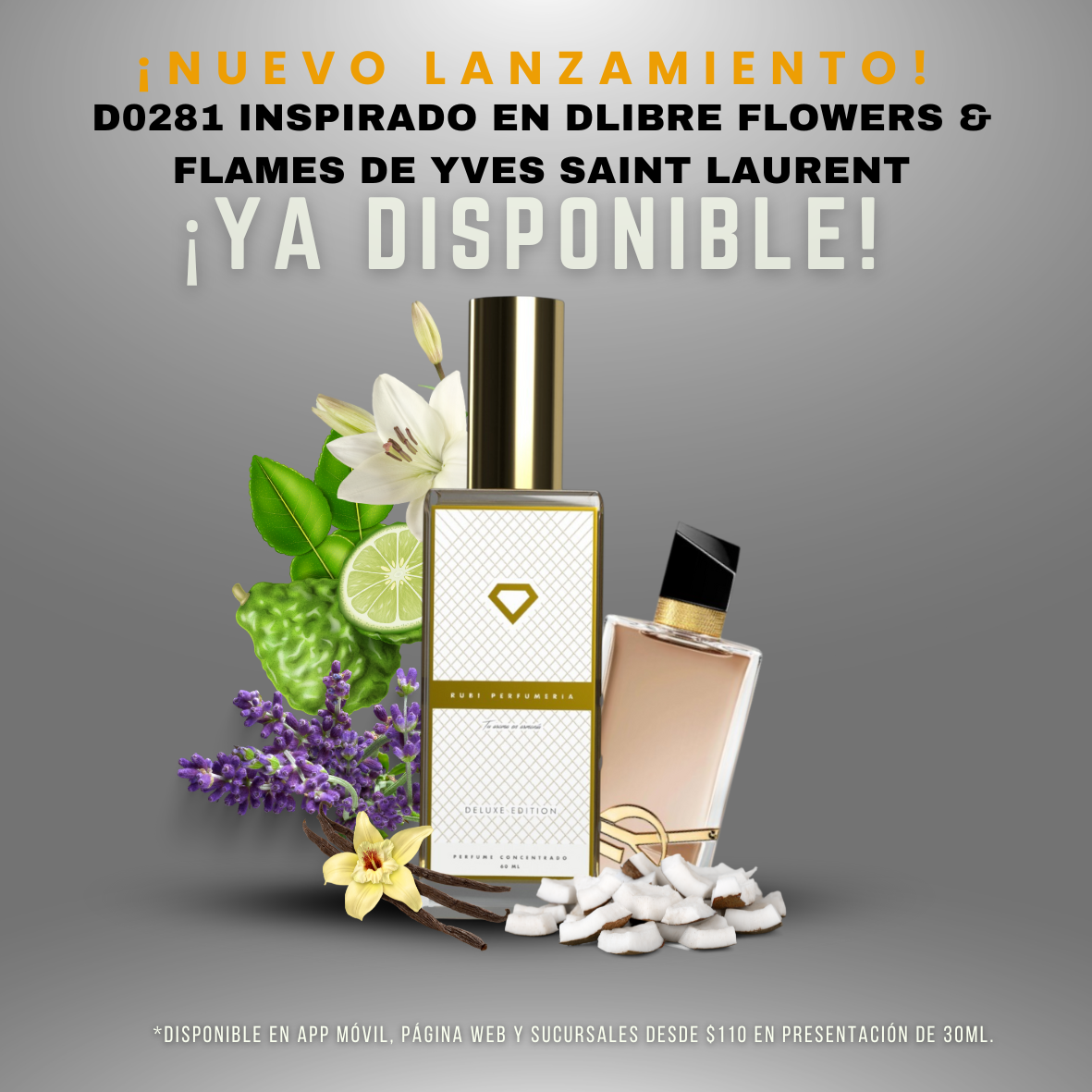 D LIBRE FLOWERS & FLAMES DE YVES SAINT LAURENT